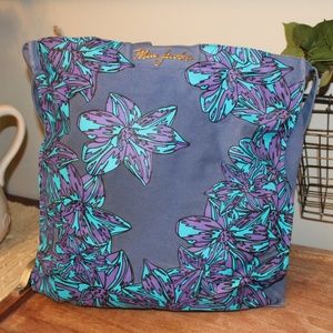Marc Jacobs Blue Bag with Purple Flower print